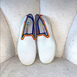 Rothy’s White Rainbow Sneakers
